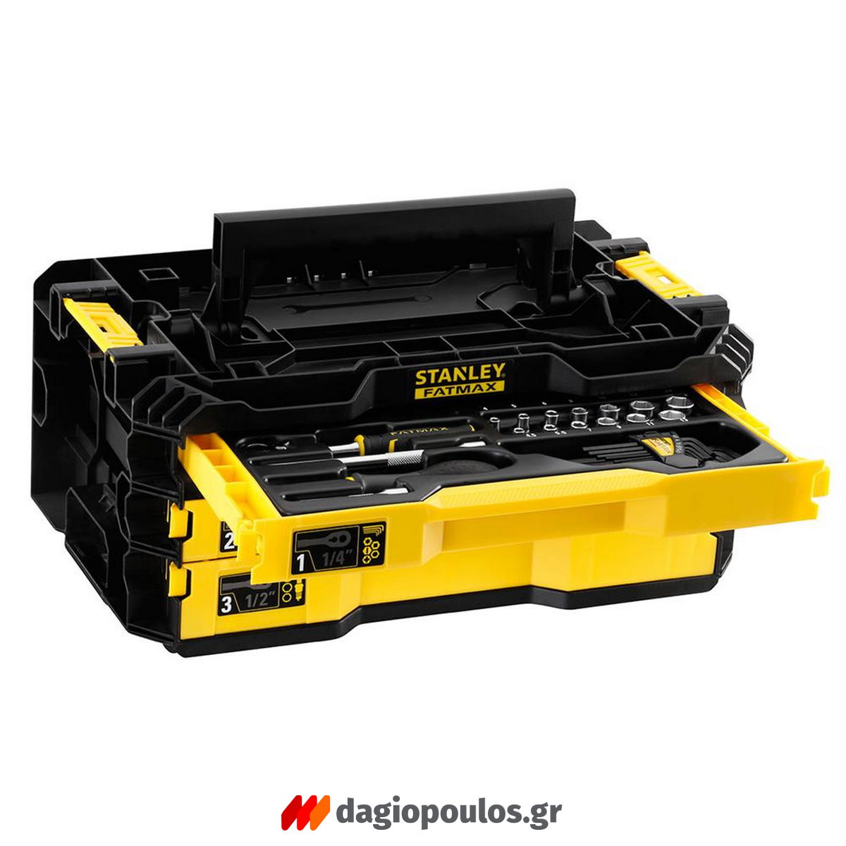 Stanley FMMT98107-1 Συλλογή Εργαλεία 1/2" 1/4" Σε Εργαλειοθήκη Σετ 126 Τεμ