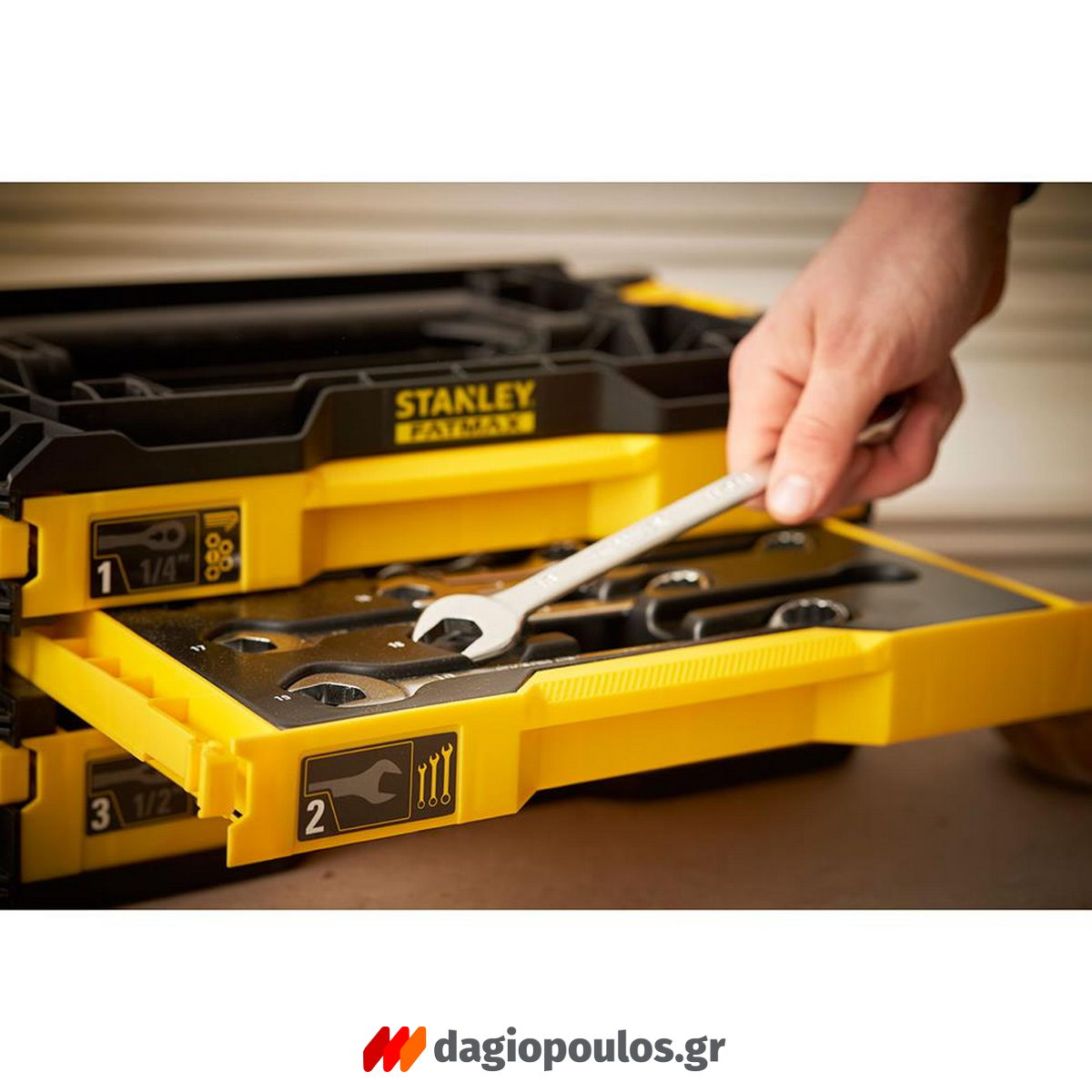 Stanley FMMT98107-1 Συλλογή Εργαλεία 1/2" 1/4" Σε Εργαλειοθήκη Σετ 126 Τεμ