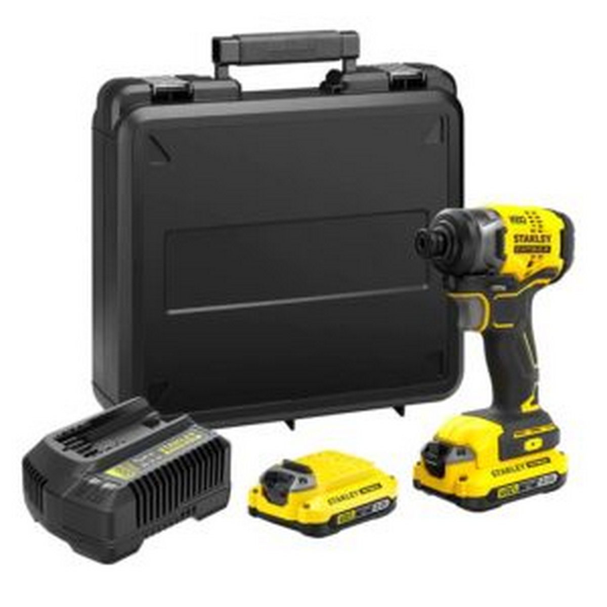 Stanley SFMCF810D2K-QW V20 Brushless Παλμικό Κατσαβίδι Μπαταρίας 18V Li-Ion 170Nm Με 2 Μπαταρίες 2.0Ah & Βαλίτσα ProStack™