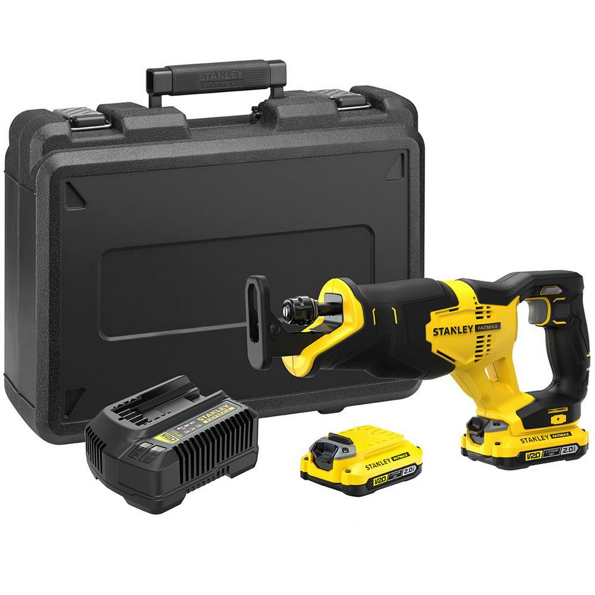 Stanley SFMCS300D2K-QW 20V Fatmax Σπαθοσέγα (Σεγάτσα) Μπαταρίας 18V Li-Ion Με 2 Μπαταρίες 2.0Ah