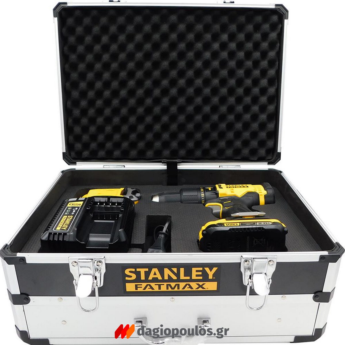 Stanley SFMCD711D2F Fatmax®V20 Κρουστικό Δραπανοκατσάβιδο 18V Με 2 Μπαταρίες 2.0Ah Βαλίτσα Εξαρτήματα
