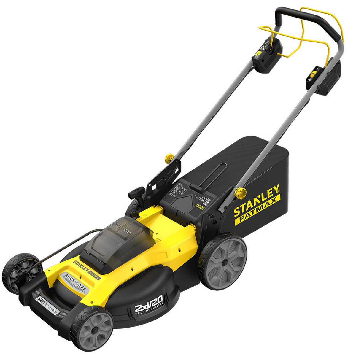 Stanley SFMCMWS251B-XJ V20 Brushless Χλοοκοπτική Μηχανή Γκαζόν Μπαταρίας 36V Li-Ion SOLO