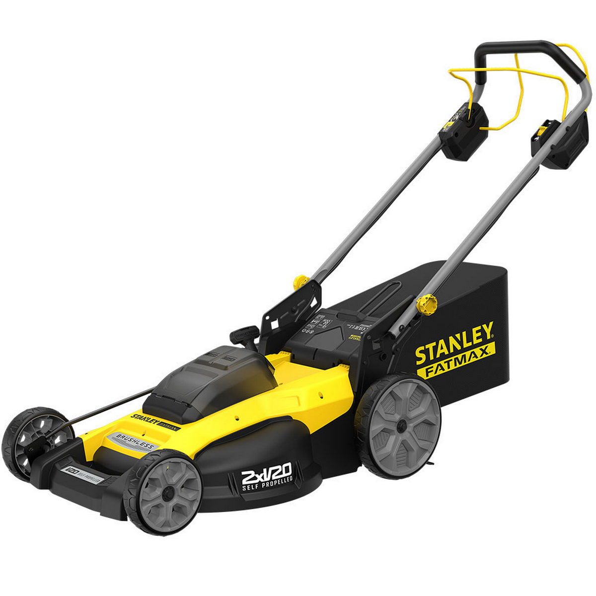 Stanley SFMCMWS251M-QW V20 Brushless Χλοοκοπτική Μηχανή Γκαζόν Μπαταρίας 36V Li-Ion Με 2 Μπαταρίες 4.0Ah
