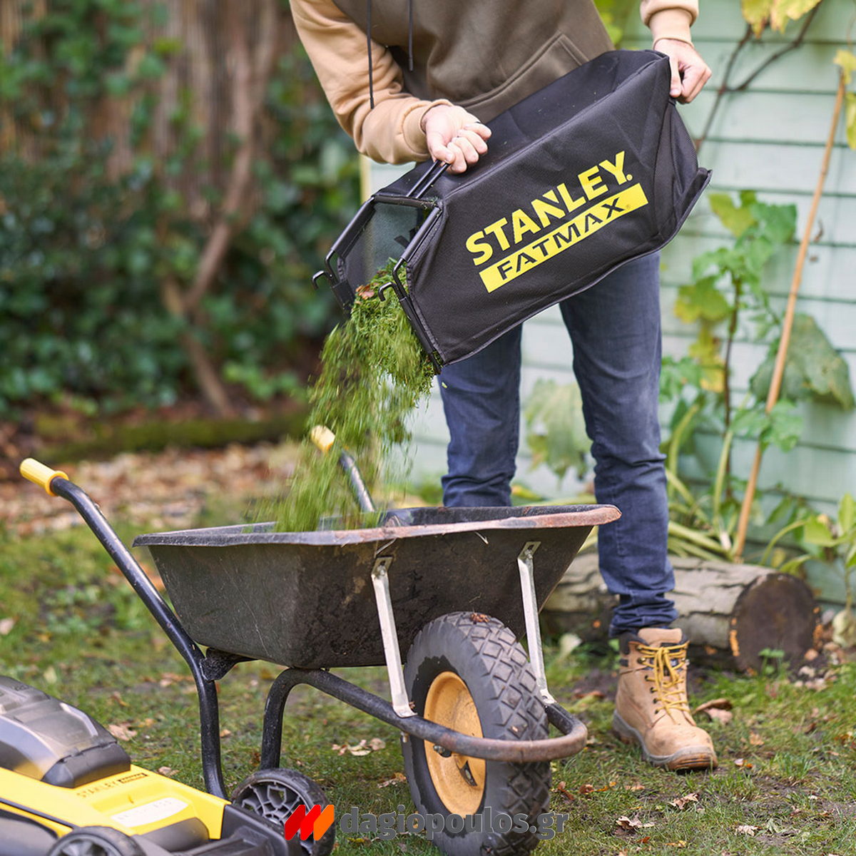 Stanley SFMCMWS251M-QW V20 Brushless Χλοοκοπτική Μηχανή Γκαζόν Μπαταρίας 36V Li-Ion Με 2 Μπαταρίες 4.0Ah