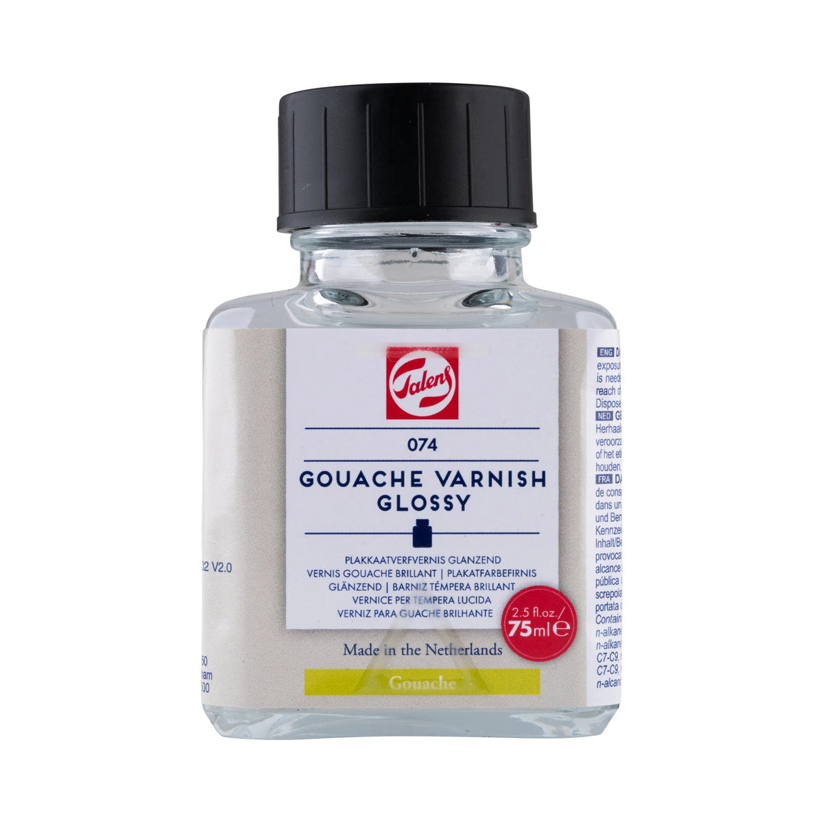 Royal Talens 074 Gouache Varnish Glossy Βερνίκι Τέμπερας Γυαλιστερό Διαφανές 75ml