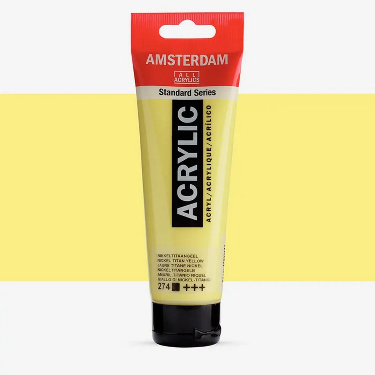 Amsterdam Talens Acrylic Χρώμα Ακρυλικό Ζωγραφικής 274 Nickel Titan Yellow 120ml