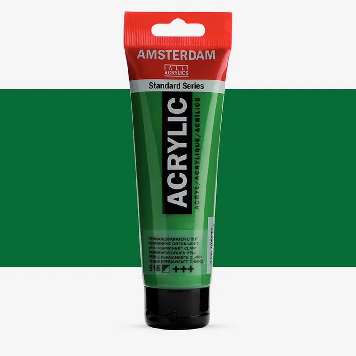 Amsterdam Talens Acrylic Χρώμα Ακρυλικό Ζωγραφικής 618 Permanent Green Light 120ml