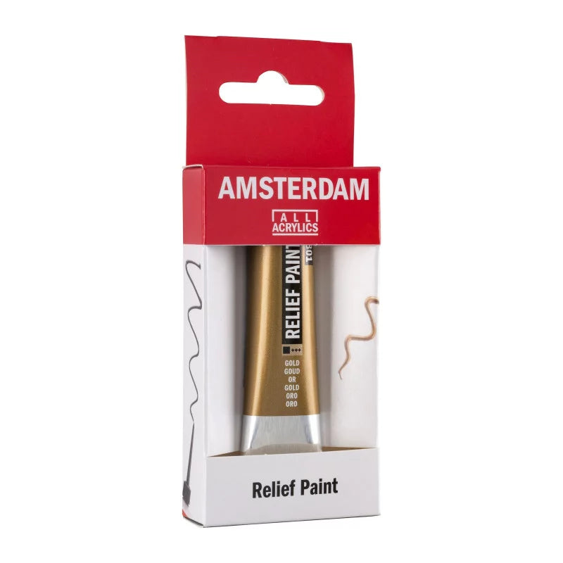 Royal Talens Amsterdam Relief Περίγραμμα Βιτρώ 20ml 801 Gold (Χρυσό)
