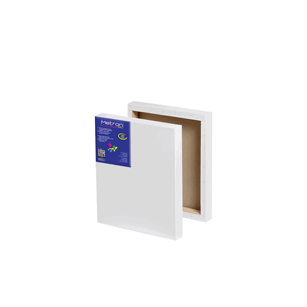 Τελάρο Ζωγραφικής Χονδρό (Box) Με Βαμβακερό Καμβά 20x20 cm