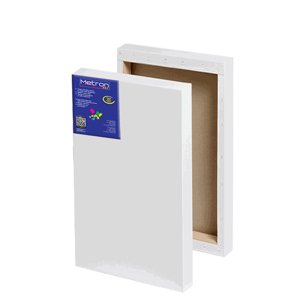 Τελάρο Ζωγραφικής Χονδρό (Box) Με Βαμβακερό Καμβά 30x60 cm