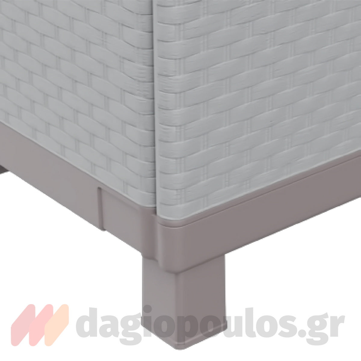 Terry J-Rattan 68 Ντουλάπα Πλαστική Δίφυλλη Χαμηλού Ύψους Ιταλίας