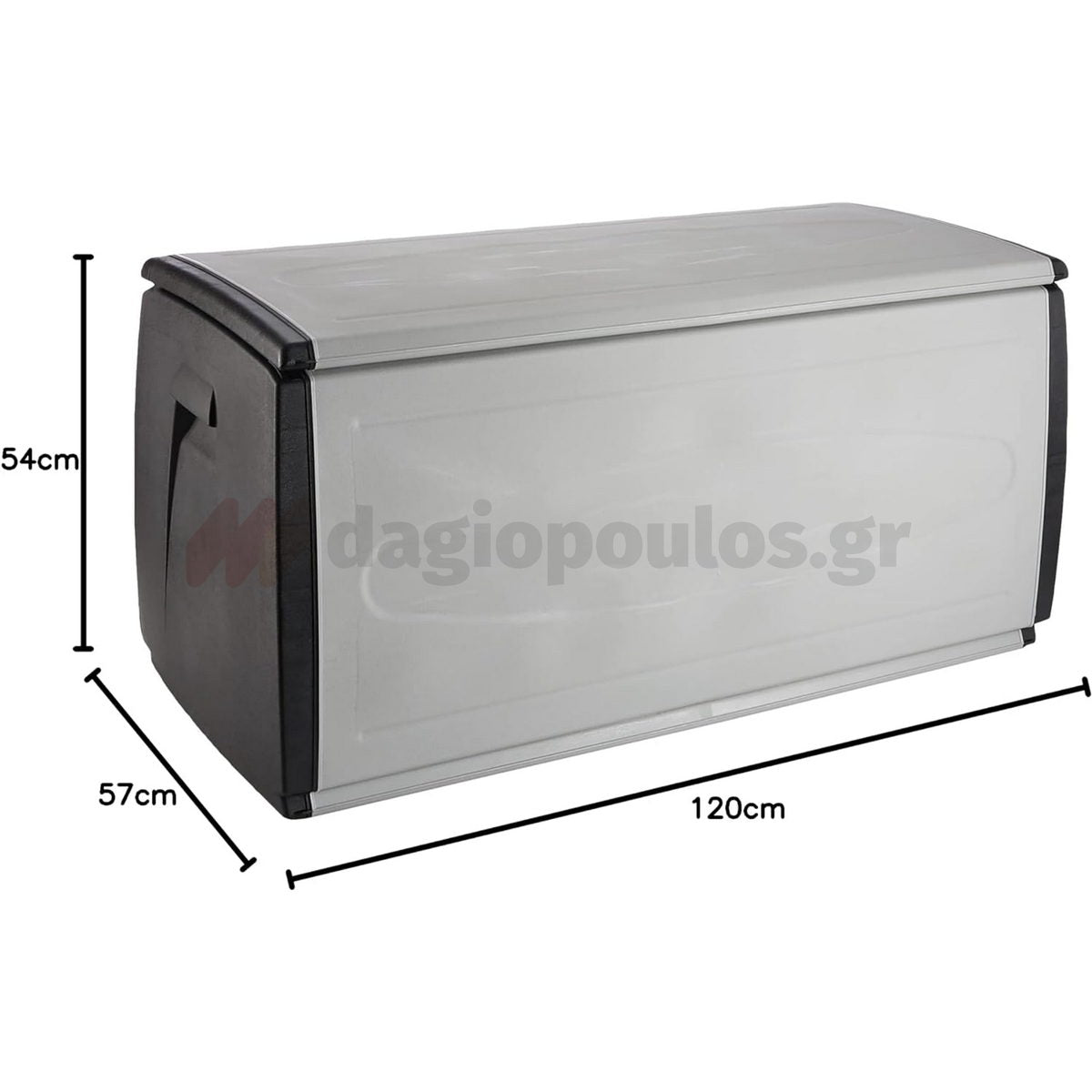 Terry Prince Black 120 Κουτί Μπαούλο Αποθήκευσης Πλαστικό 308 Ltr Ιταλίας