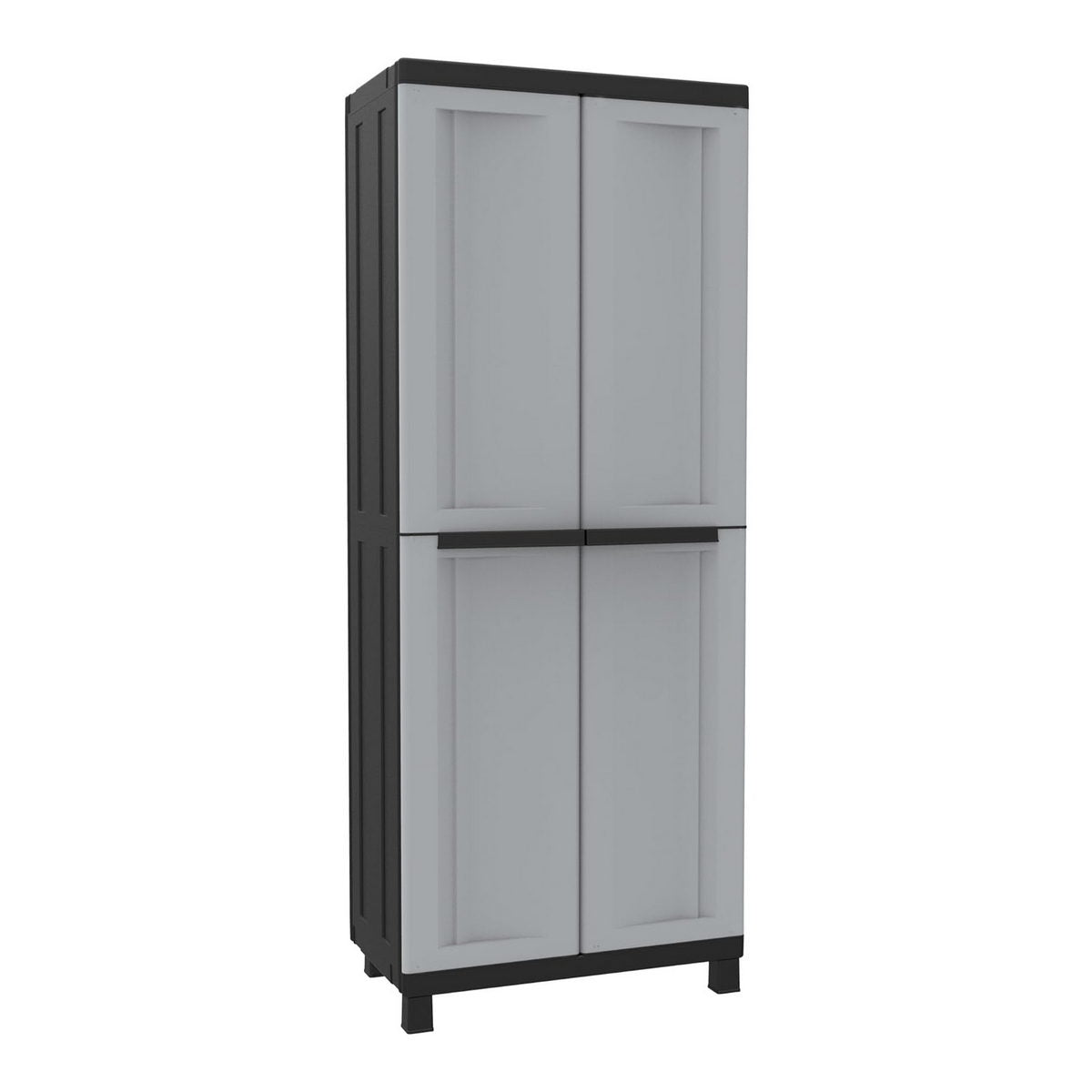 Terry Twist Black 2680 Ντουλάπα Πλαστική Δίφυλλη Με 3 Ράφια Ιταλίας