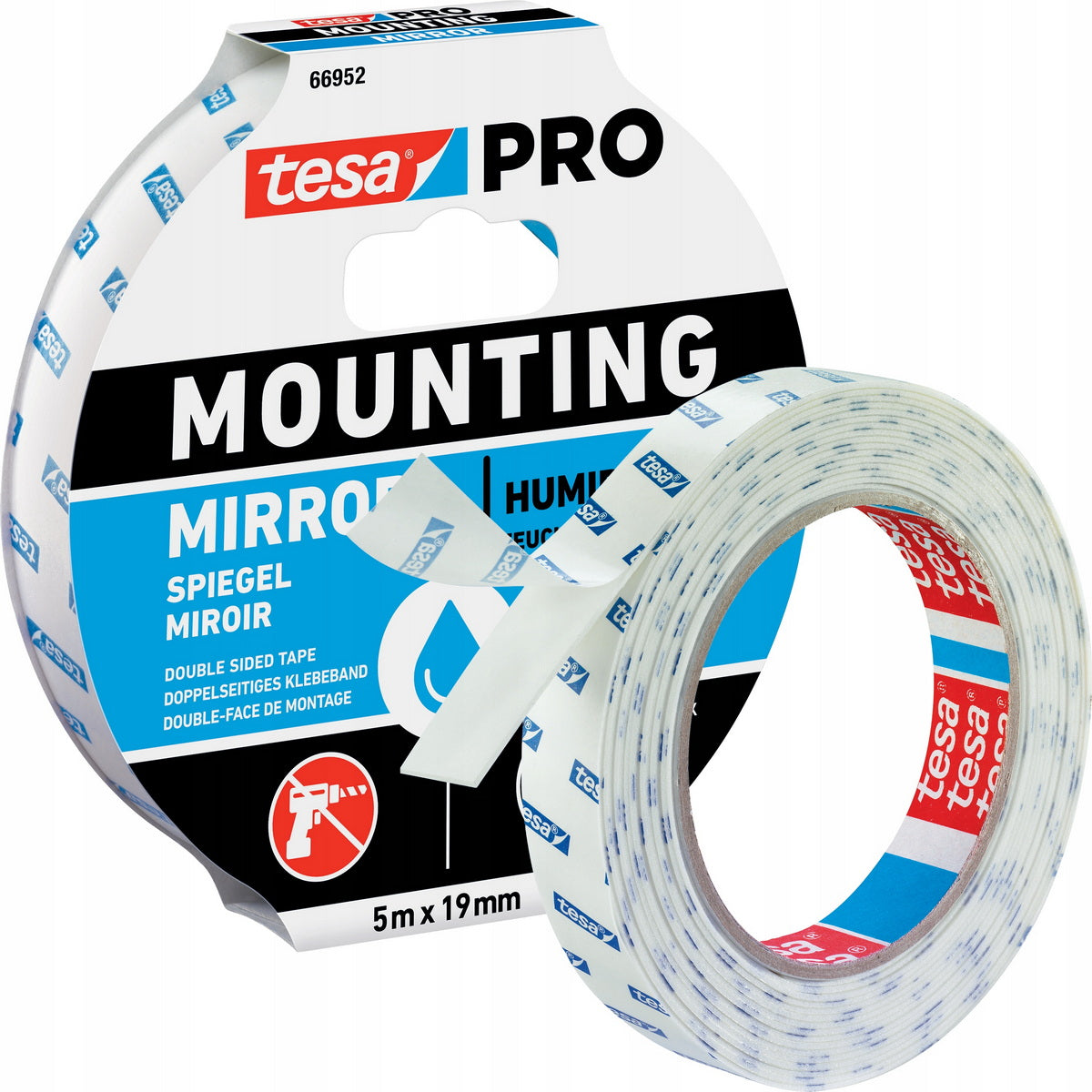 Tesa 66952 Mounting Mirror Ταινία Διπλής Επικόλλησης Καθρέπτη 19mm x 5mtr