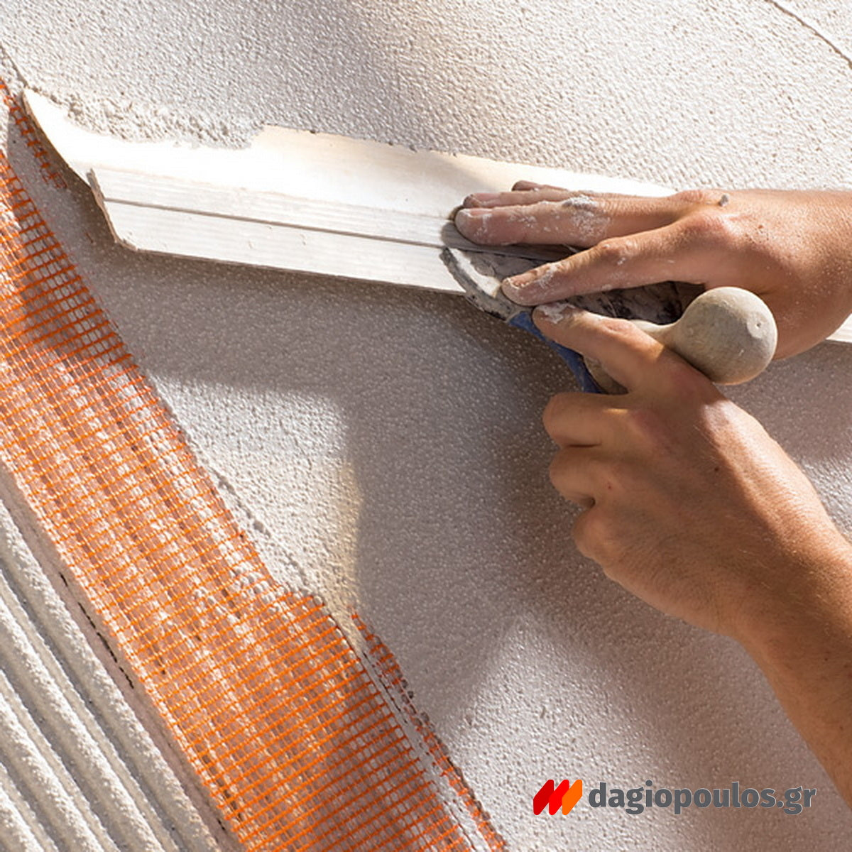 Vitextherm GNK 20W Fiber Τσιμεντοειδές Κονίαμα Συγκόλλησης Θερμομονωτικών Πλακών 25Kgr ΛΕΥΚΟ