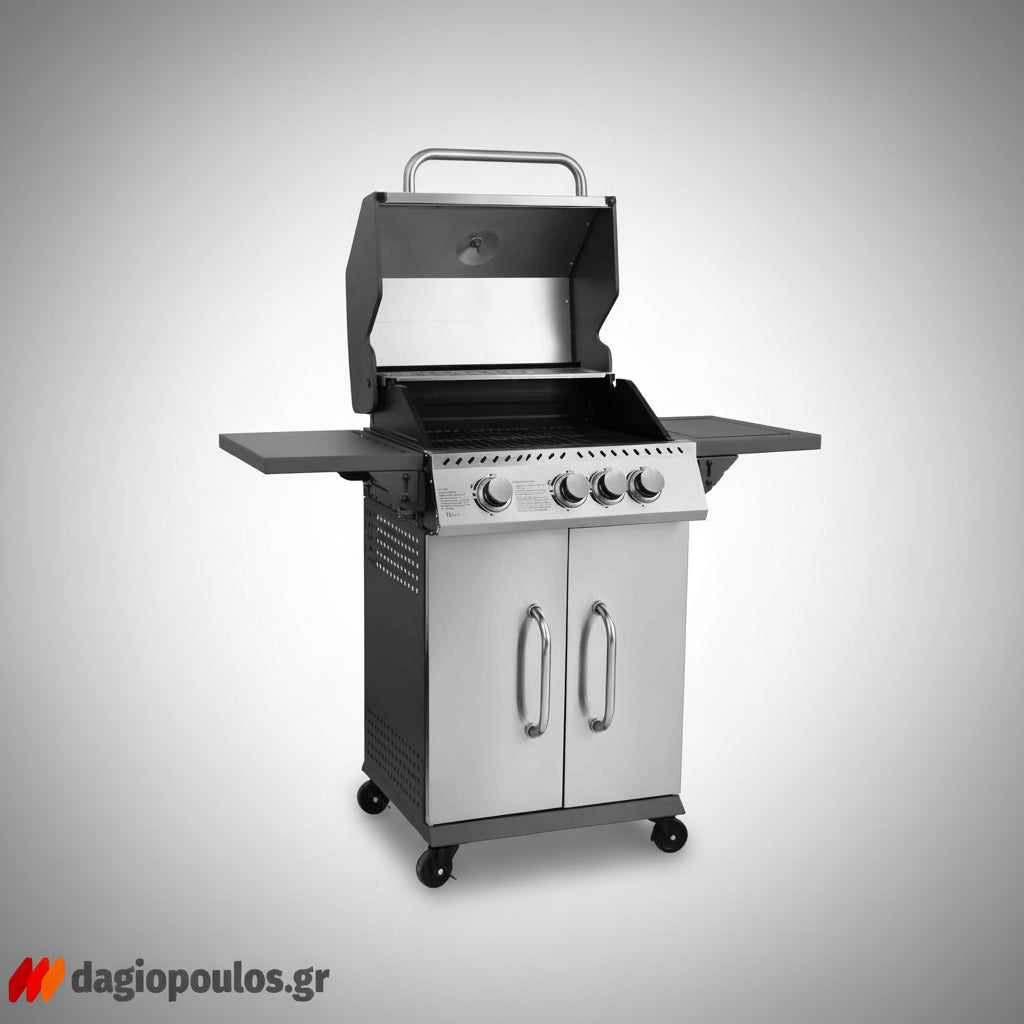 Thermogatz GS GRILL ELITE INOX BBQ Ψησταριά Υγραερίου 3+1 Εστίες 11.5 kW