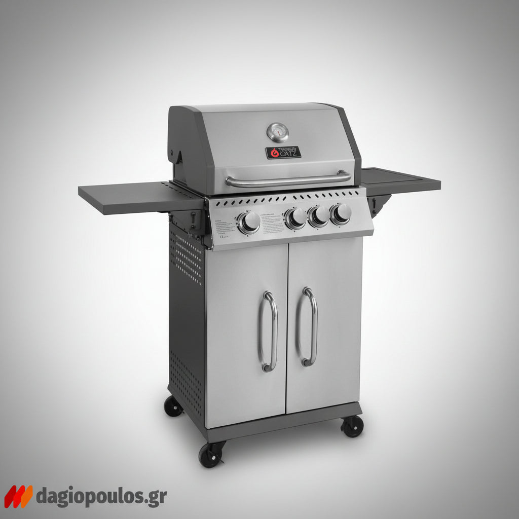 Thermogatz GS GRILL ELITE INOX BBQ Ψησταριά Υγραερίου 3+1 Εστίες 11.5 kW