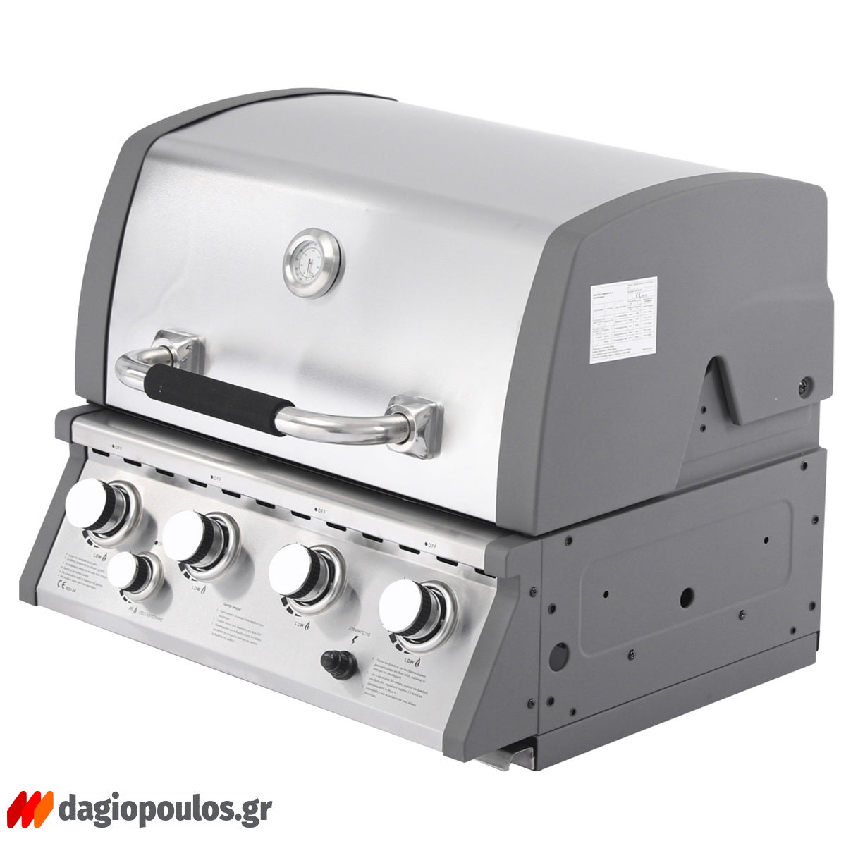 Thermogatz SEMI-PROF TGH-BI-M61 BBQ Ψησταριά Υγραερίου 4+1 Εστιών 17.5kW