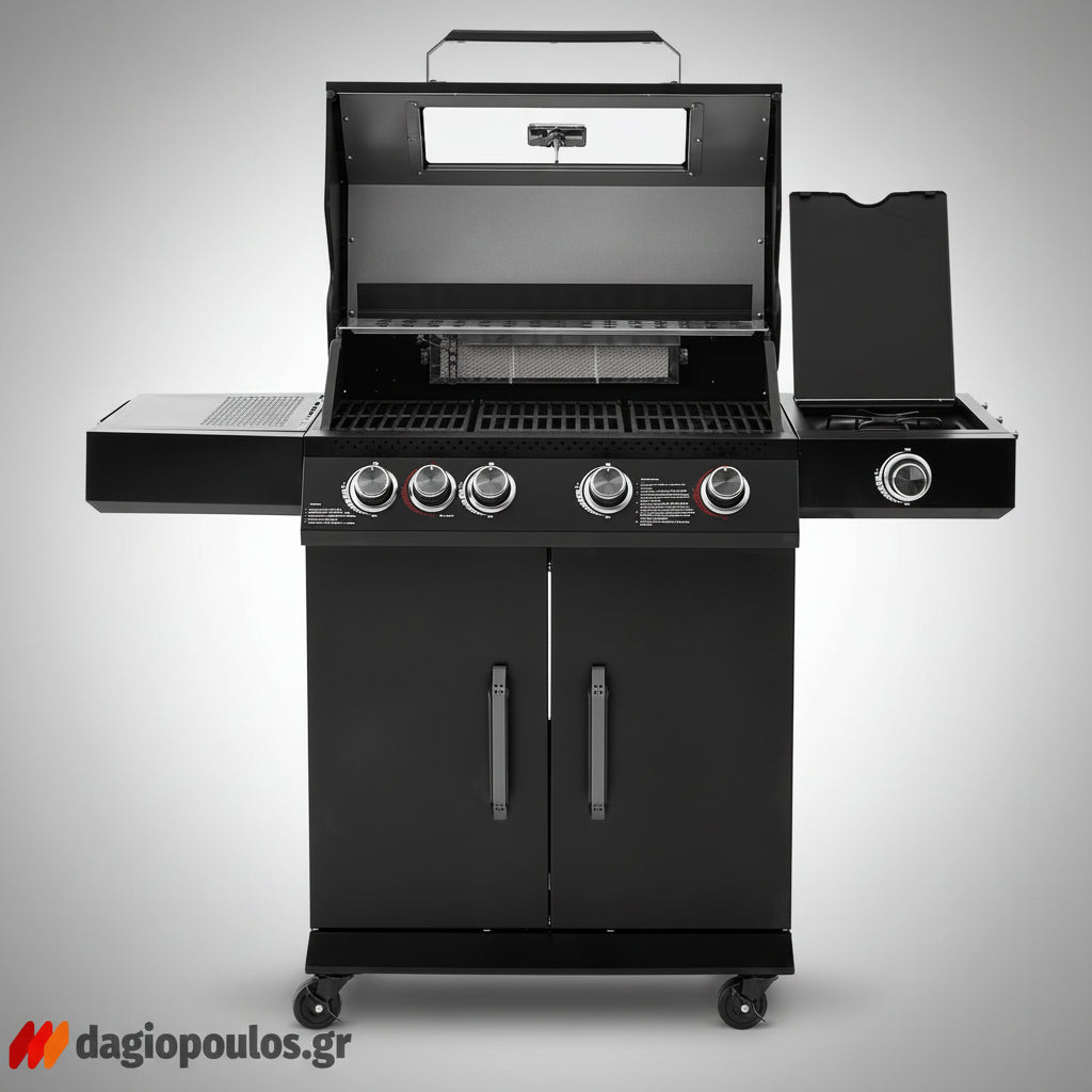 Thermogatz GS GRILL ABYSS VIEW BBQ Ψησταριά Υγραερίου 4+1+1 Εστιών 19kW