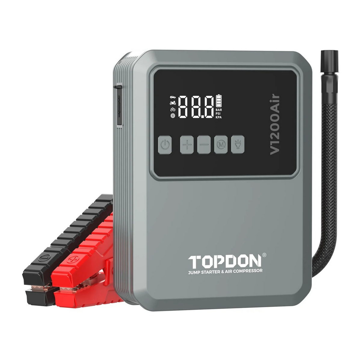 Topdon V1200Air Φορητός Εκκινητής (Starter) - Power Bank Μπαταρίας Αυτοκινήτου 12V 1200Α 10Ah