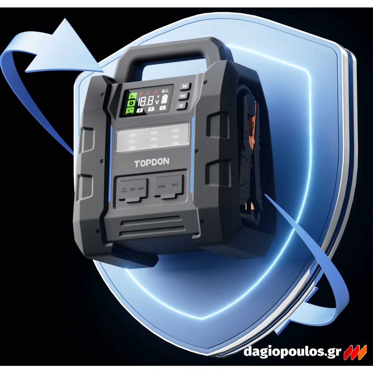 Topdon V4500 PLUS Φορητός Εκκινητής Μπαταρίας Αυτοκινήτου 12V 4500Α 32Ah
