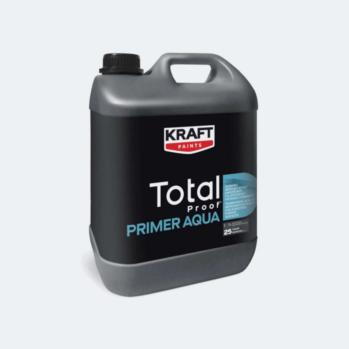 Kraft Total Proof Primer Aqua Αστάρι Μονωτικών Εμποτισμού Νερού Για Ταράτσες Διάφανο