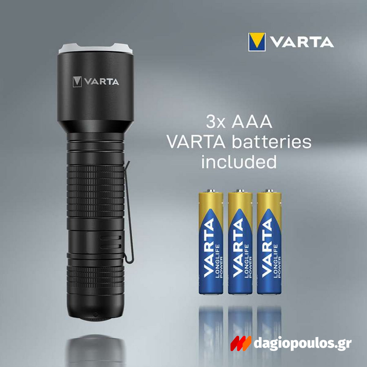 Varta Aluminium Light F30 Pro Φακός Led Αλουμινίου 400 Lumens