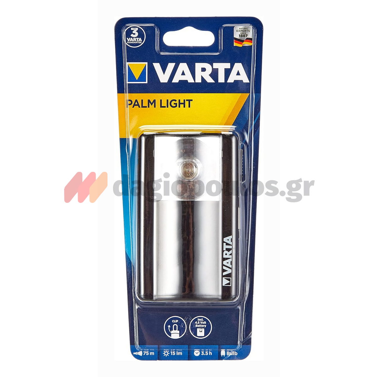 Varta Palm Light Φακός Χειρός 15 Lumens