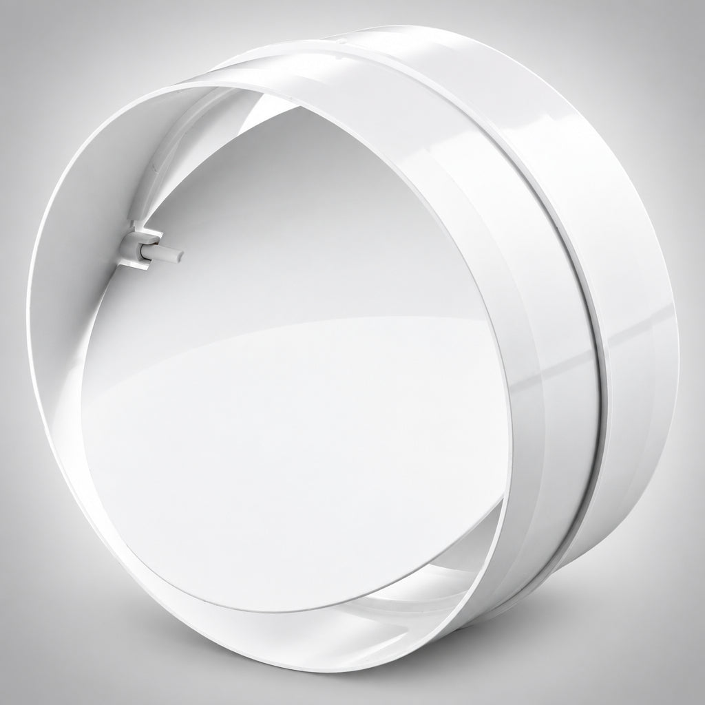 Vents Βαλβίδα Αναστροφής Πλαστική Φ125mm ΛΕΥΚΗ