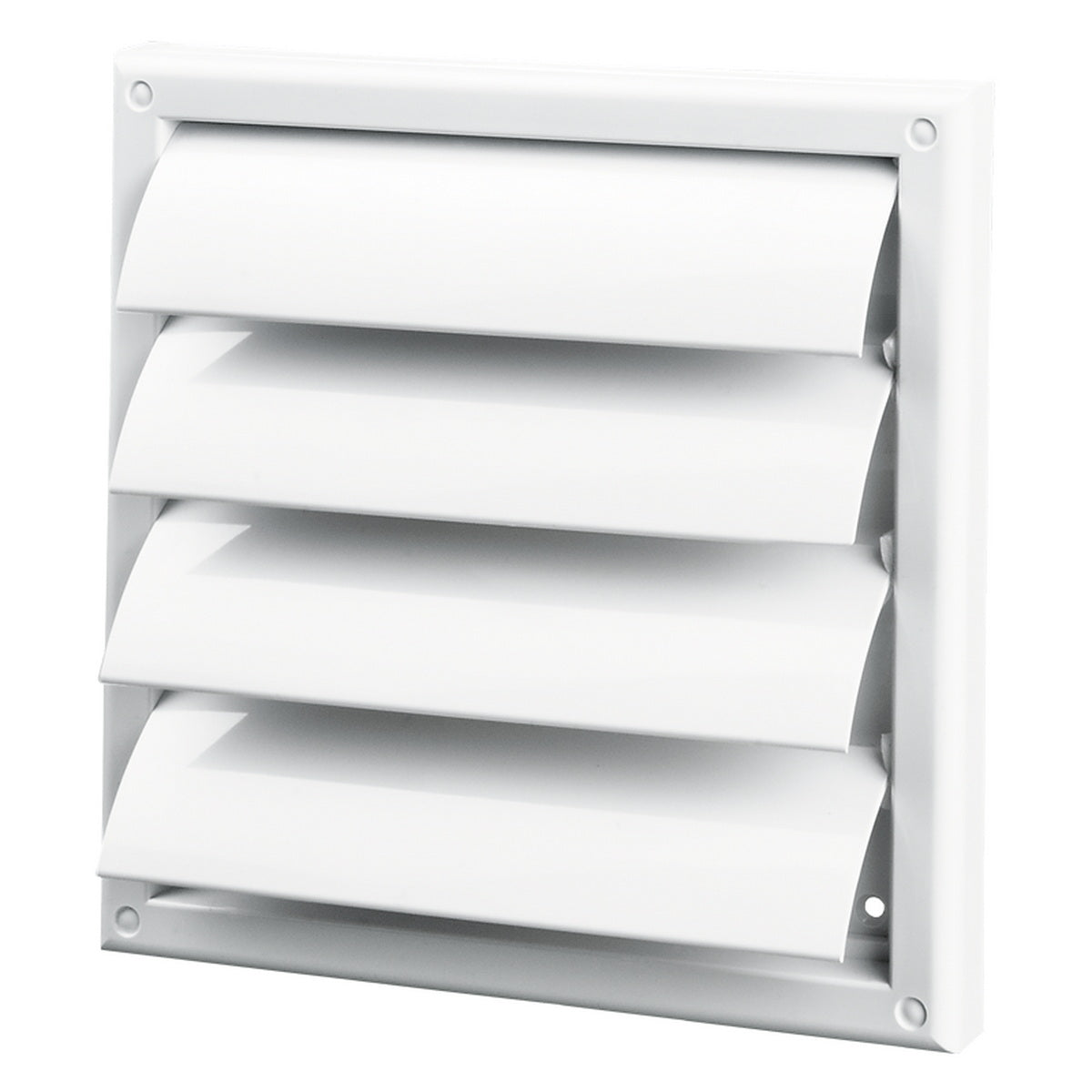 Vents MV 150 J Καπάκι Σχάρα Κλεισίματος Πλαστικό Φ150mm 187mm x 187mm Τετράγωνο ΛΕΥΚΟ