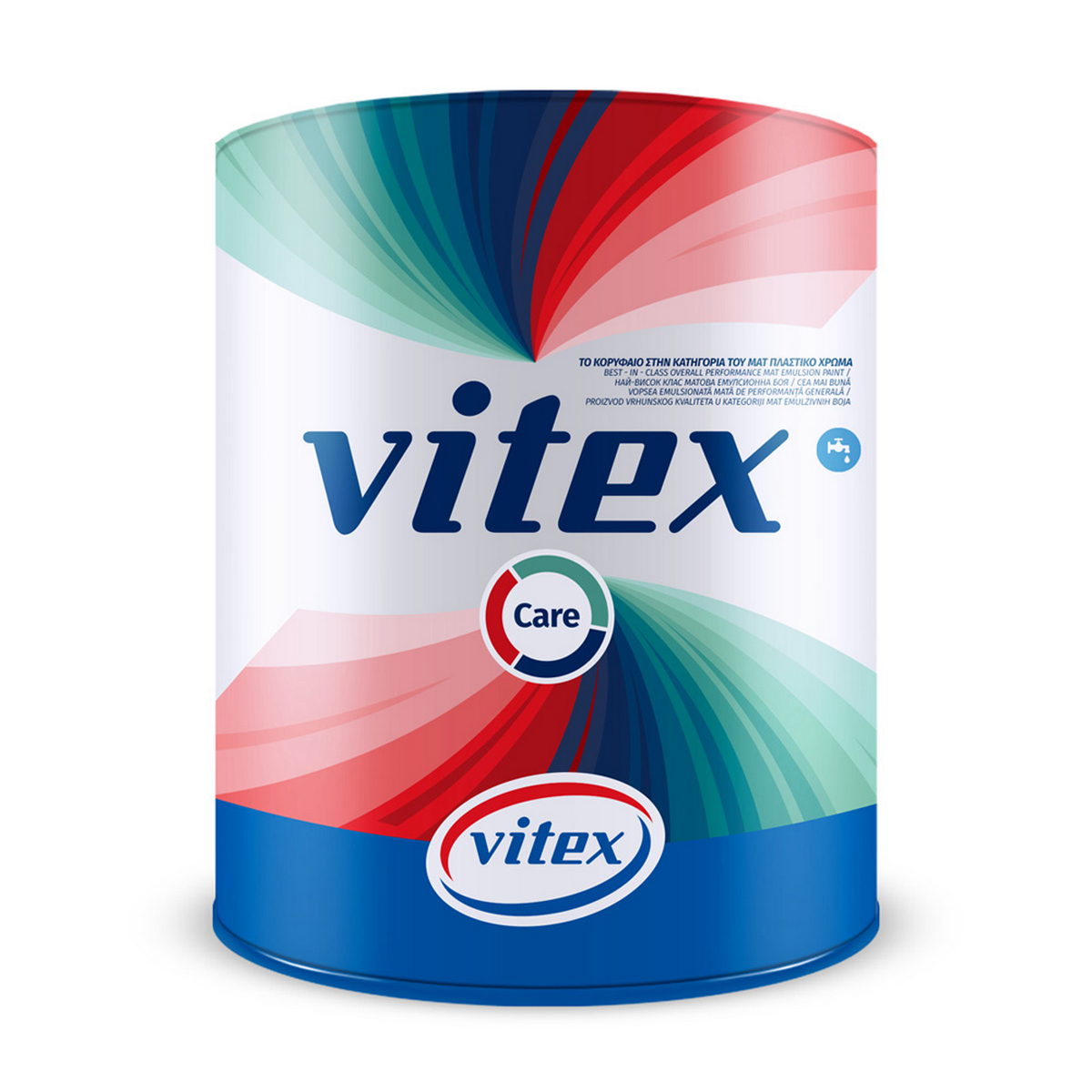 Vitex Care Υψηλής Ποιότητας Πλενόμενο Πλαστικό Χρώμα Ματ Λευκό