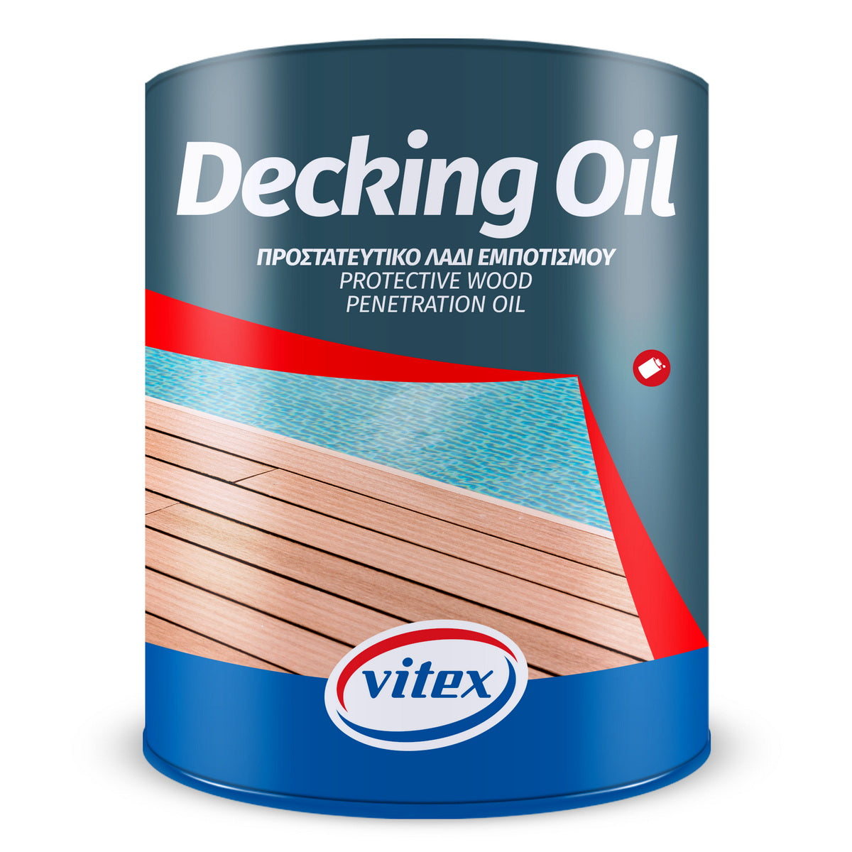 Vitex Decking Oil Προστατευτικό Λάδι Εμποτισμού Ξύλινων Δαπέδων & Decks