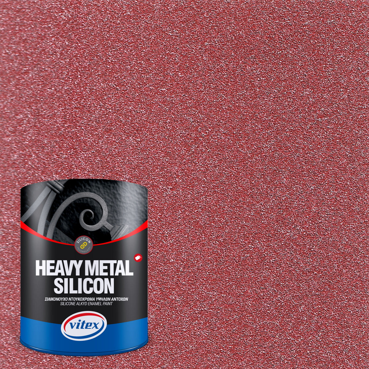 Vitex Heavy Metal Silicon Effect Σιλικονούχο Ντουκόχρωμα Ανάγλυφης Χροιάς 763 CORAL