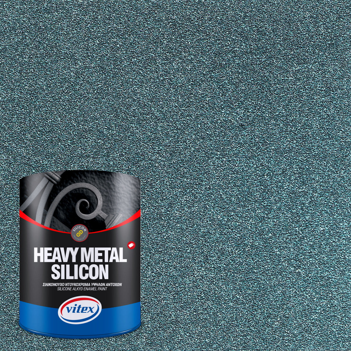 Vitex Heavy Metal Silicon Effect Σιλικονούχο Ντουκόχρωμα Ανάγλυφης Χροιάς 764 SAPPHIRE