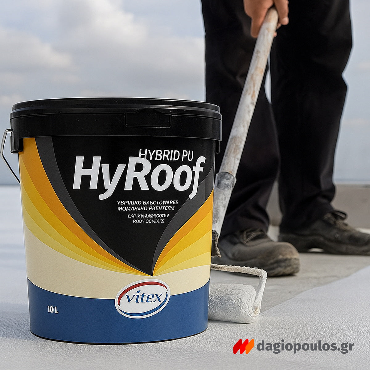 Vitex Hyroof Hybrid PU Υβριδικό Ελαστομερές Μονωτικό Ταρατσών Νέας Τεχνολογίας Λευκό
