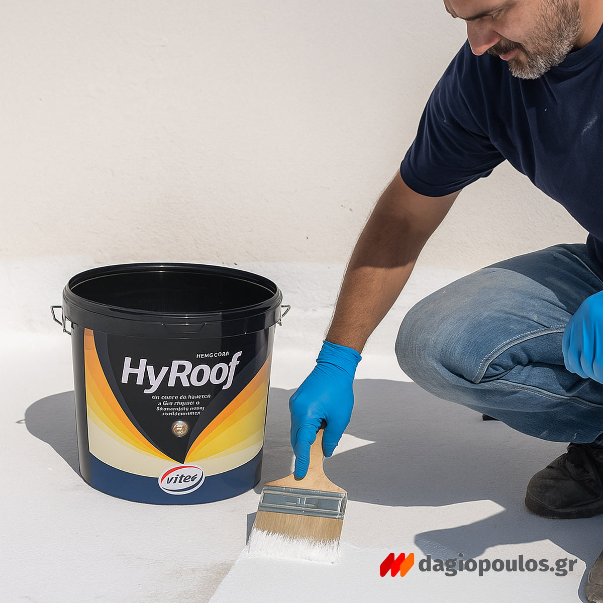 Vitex Hyroof Hybrid PU Υβριδικό Ελαστομερές Μονωτικό Ταρατσών Νέας Τεχνολογίας Λευκό