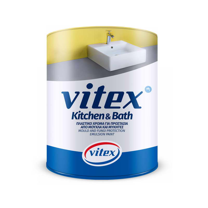 Vitex Kitchen & Bath Αντιμουχλικό Αντιμυκητιακό Πλαστικό Χρώμα Εσωτερικής Χρήσης