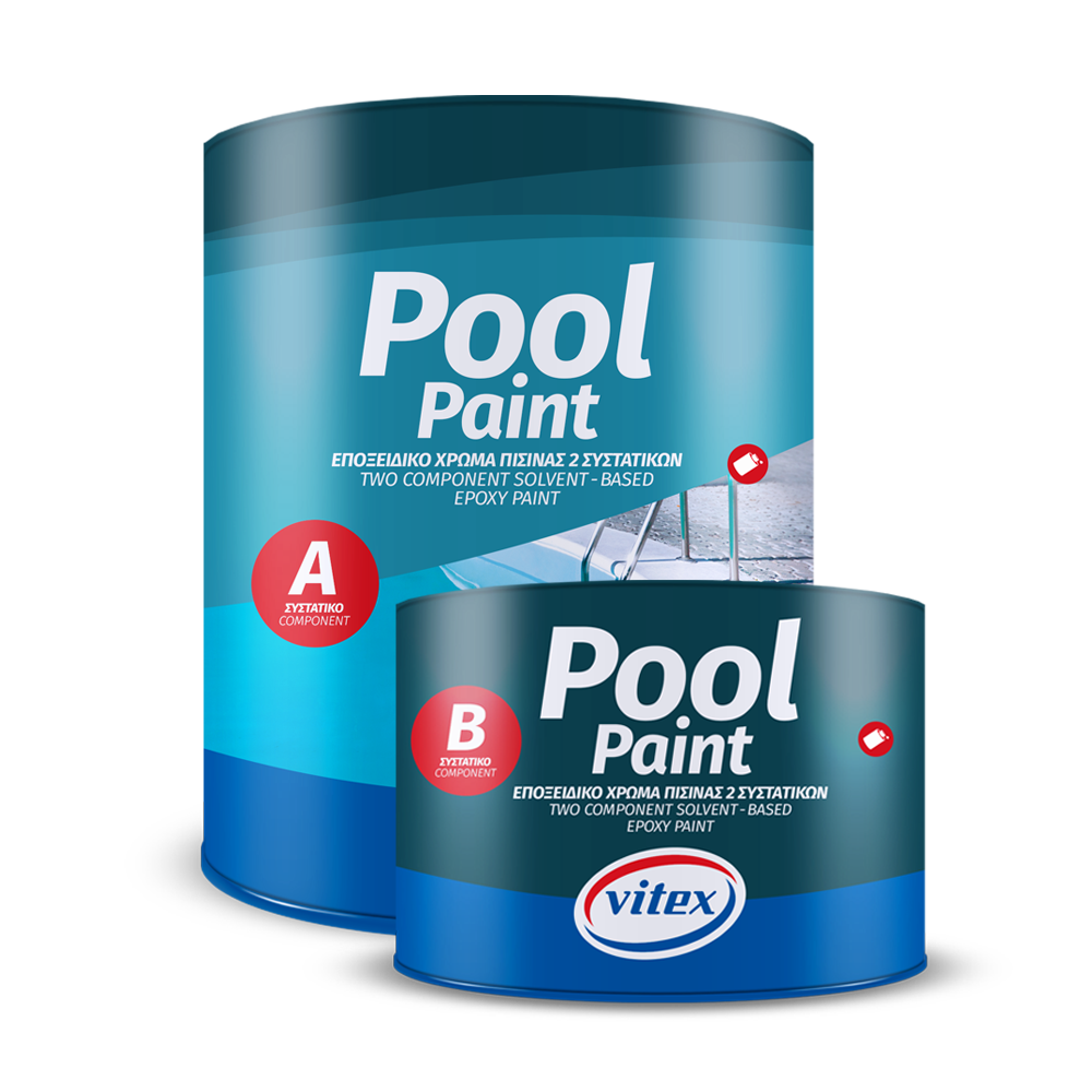 Vitex Pool Paint Εποξειδικό Χρώμα Πισίνας Διαλύτου 2 Συστατικών ΓΑΛΑΖΙΟ 3.5Ltr
