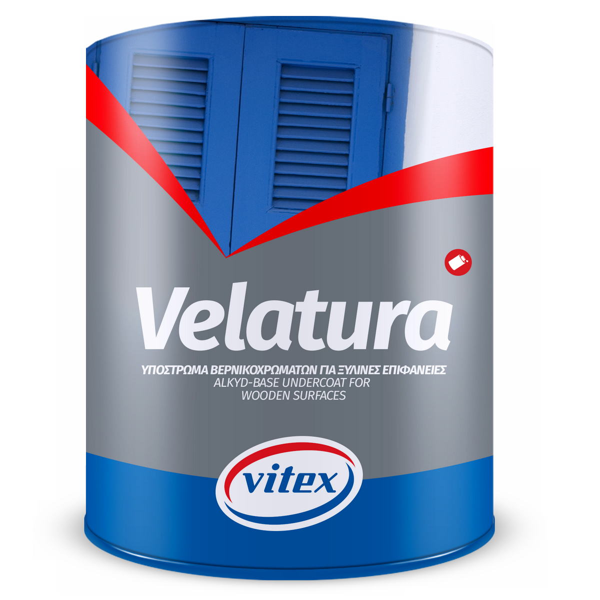 Vitex Υπόστρωμα Αστάρι Βελατούρα Διαλύτου Λευκό