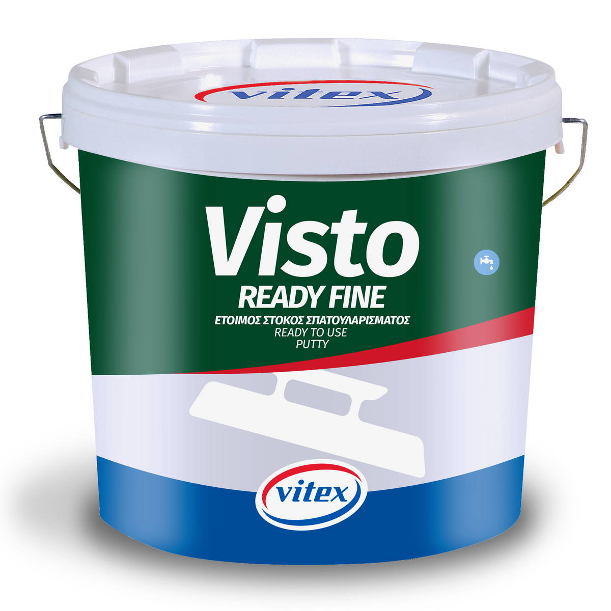 Vitex Visto Ready Fine Λευκός Ετοιμος Στόκος Σπατουλαρίσματος