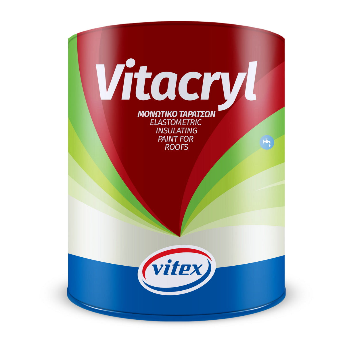 Vitex Vitacryl Ελαστομερές Μονωτικών Ταρατσών Ακρυλικής Βάσης ΚΕΡΑΜΙΔΙ