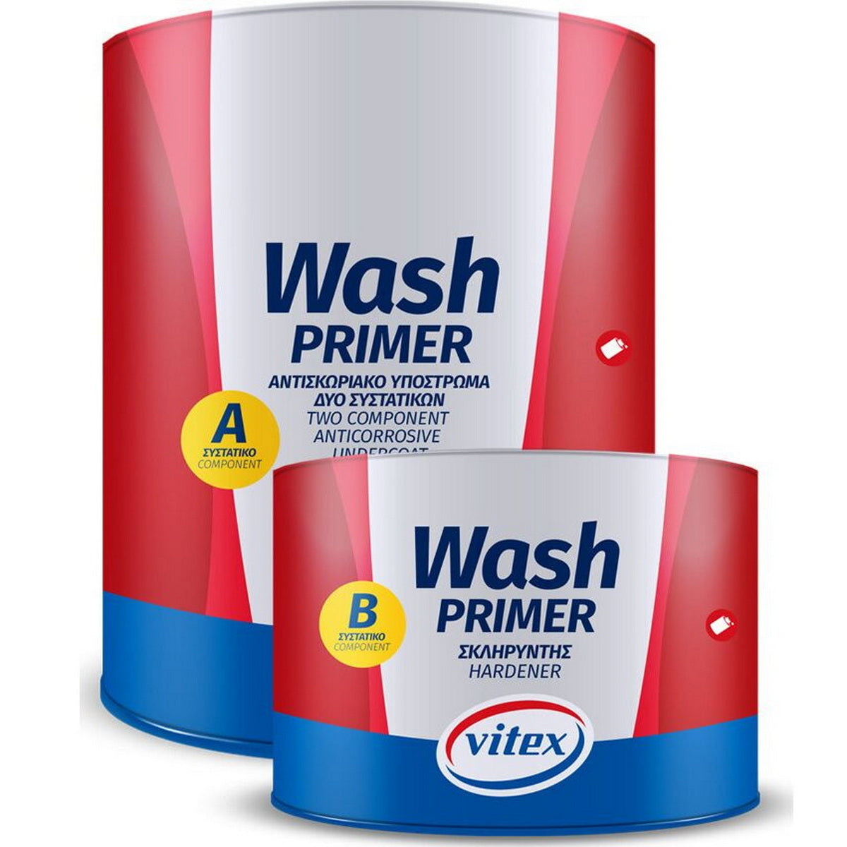 Vitex Wash Primer Αστάρι Υπόστρωμα Γαλβανιζέ & Μη Σιδηρούχων Μετάλλων 820ml