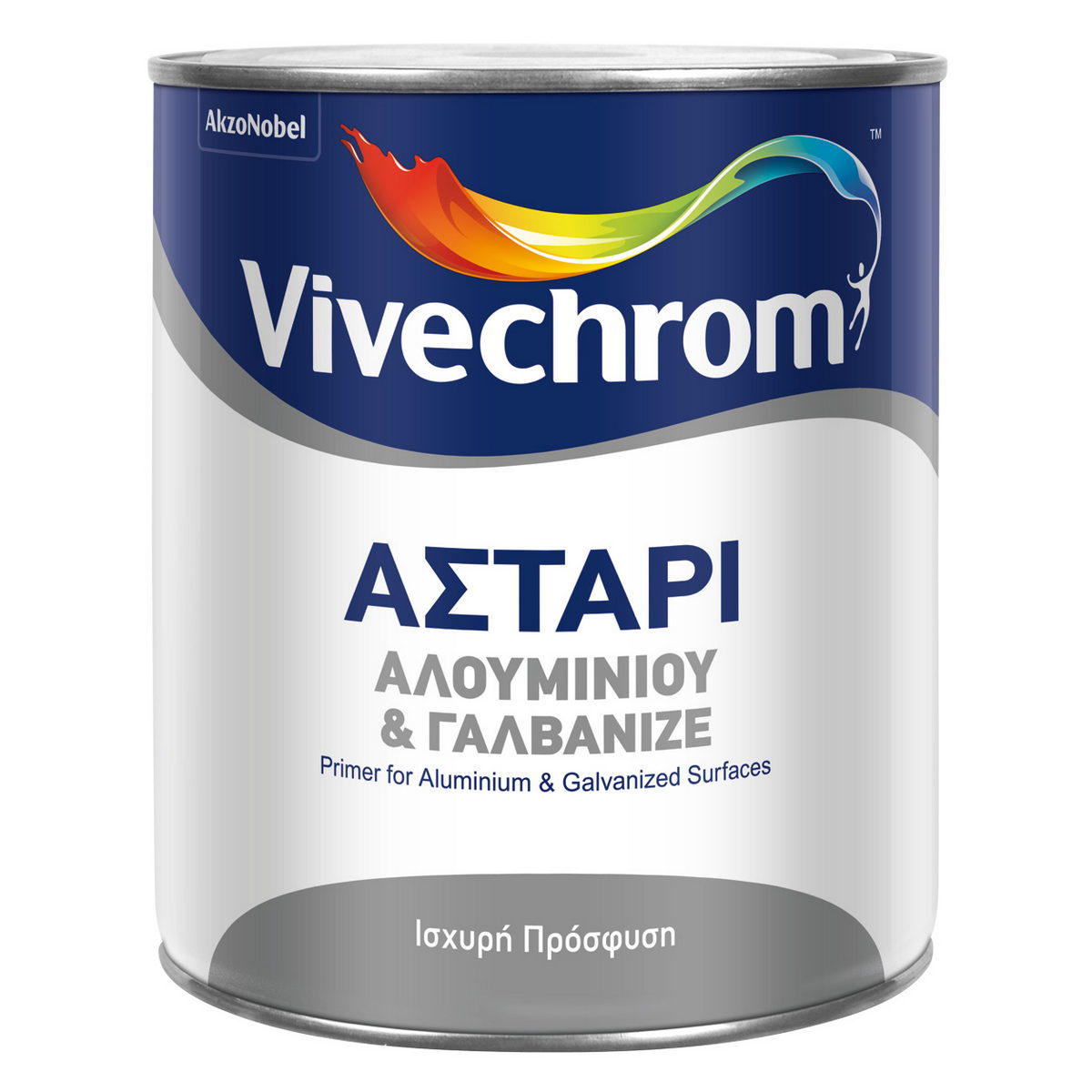 Vivechrom Αστάρι Αλουμινίου και Γαλβανιζέ Διαλύτου Γκρι