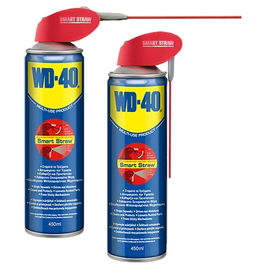 WD40 Smart Straw MultiUse Spray Λιπαντικό Αντισκουριακό Πολλαπλών Χρήσεων 450ml
