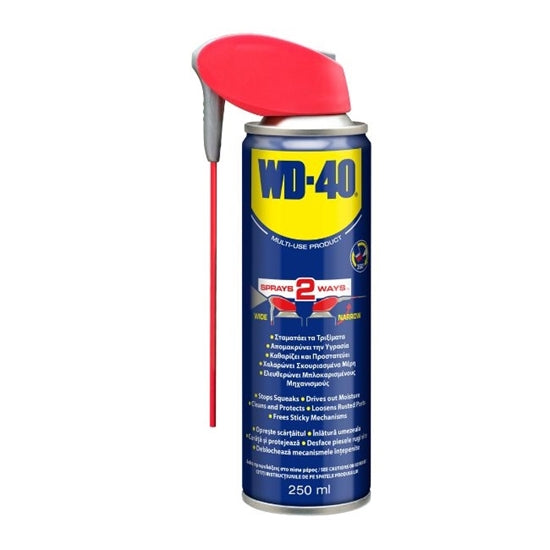 WD40 Smart Straw MultiUse Spray Λιπαντικό Αντισκουριακό Πολλαπλών Χρήσεων 250ml