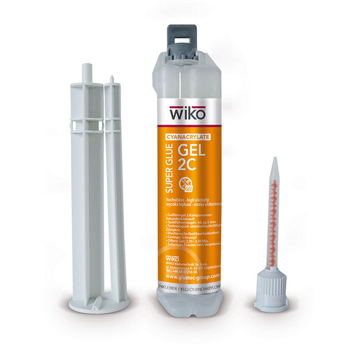 Wiko SGG2C Super Glue Gel 2C Κόλλα Στιγμής Χαμηλής Ρευστότητας (GEL) 2 Συστατικών