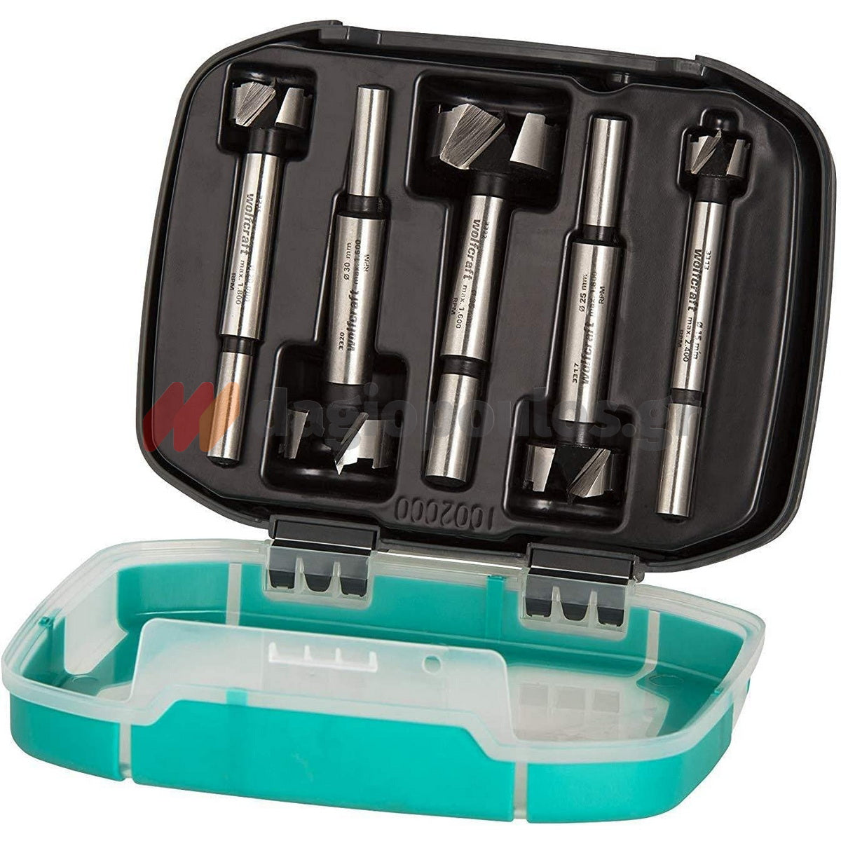 Wolfcraft 1002.000 Τρυπάνι Αυτόματου Μεντεσέ Με Βίντι Σετ 5 Τεμ