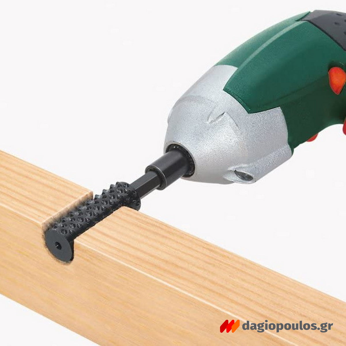 Wolfcraft 2527000 Ράσπα Δραπάνου Κυλινδρική Για Ξύλο Με Άξονα HEX 1/4"