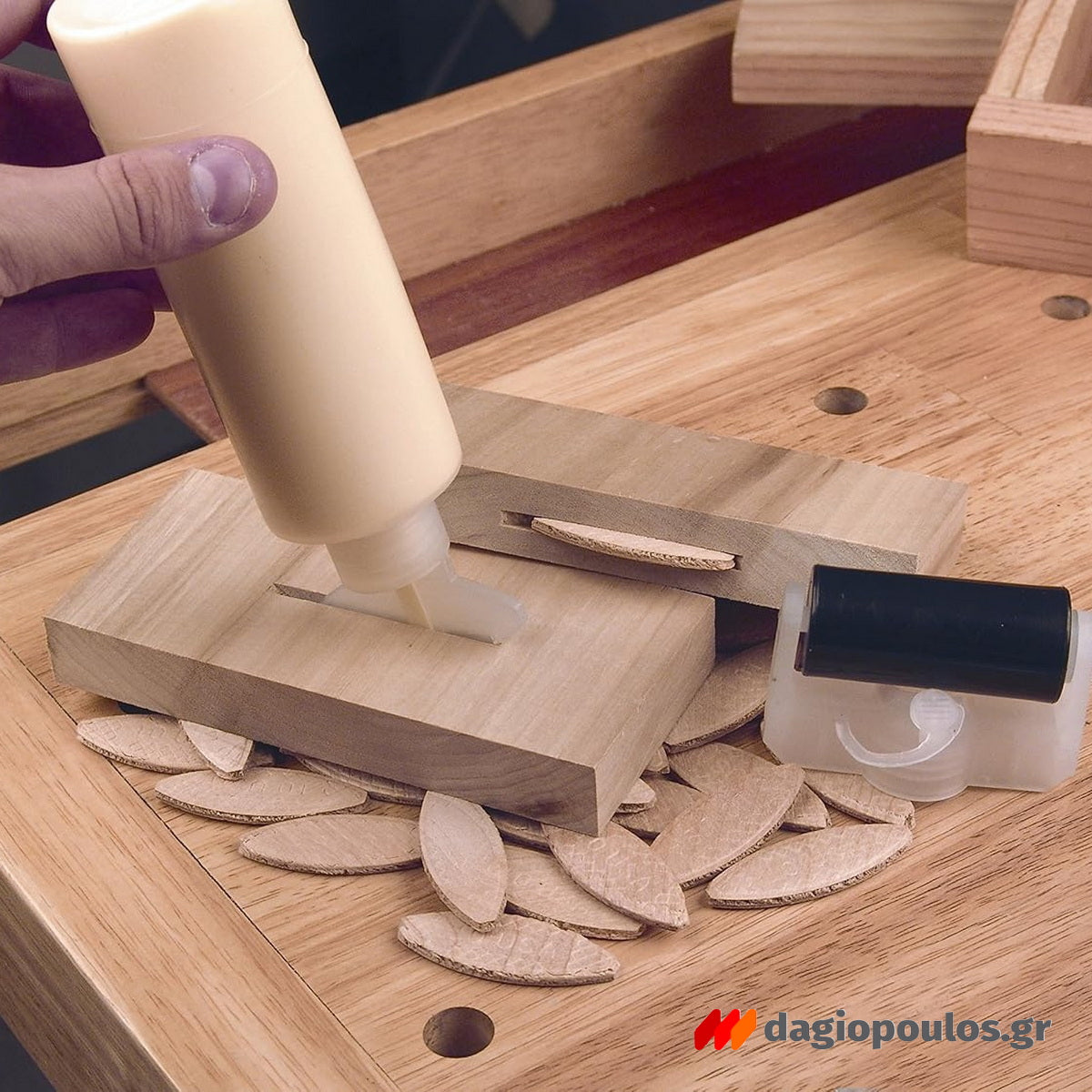 Wolfcraft 2921.000 Καβίλιες Οξιάς Τύπου ''Μπισκότο'' Σετ 50 Τεμ 45x15x4mm