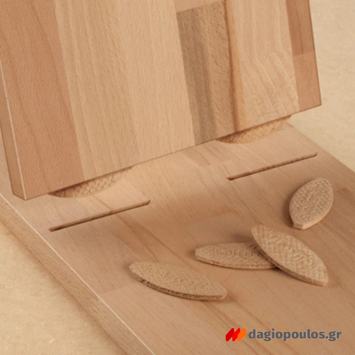 Wolfcraft 2921.000 Καβίλιες Οξιάς Τύπου ''Μπισκότο'' Σετ 50 Τεμ 45x15x4mm